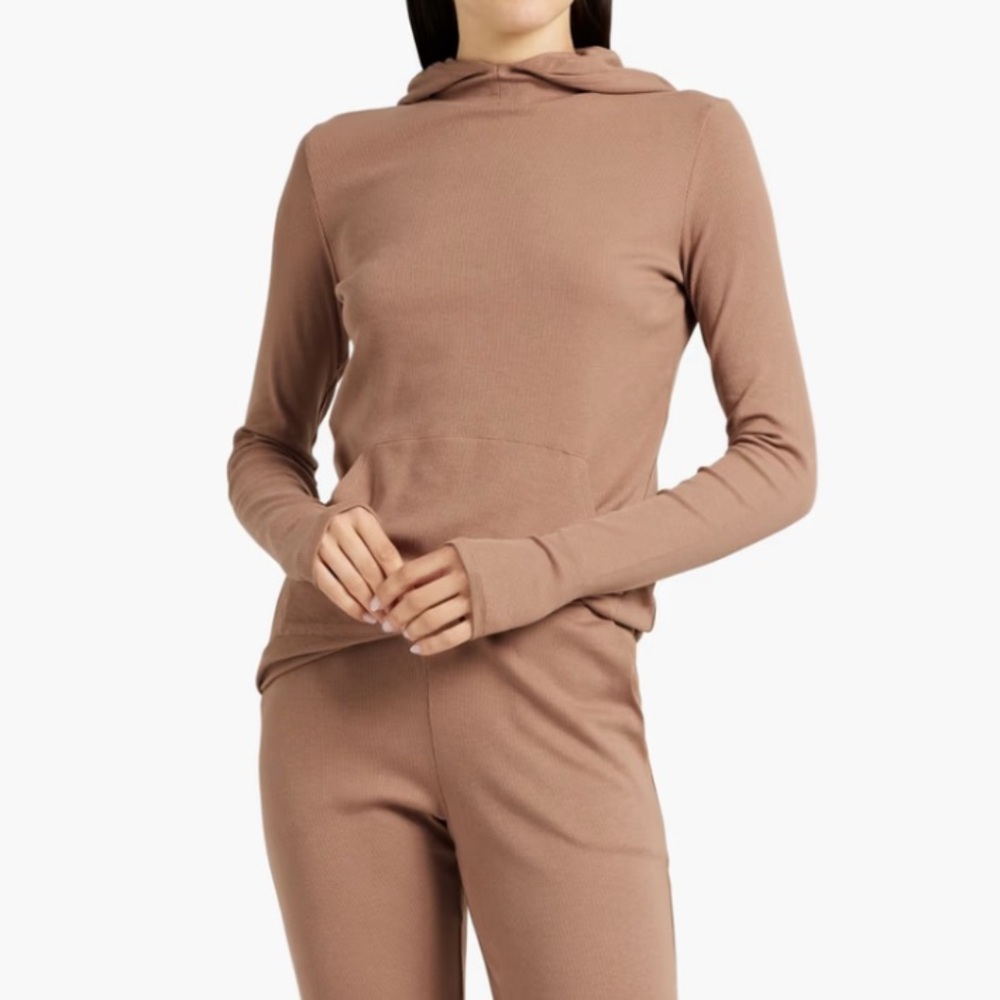 Commando Luxury Rib Hoodie Sweatshirt